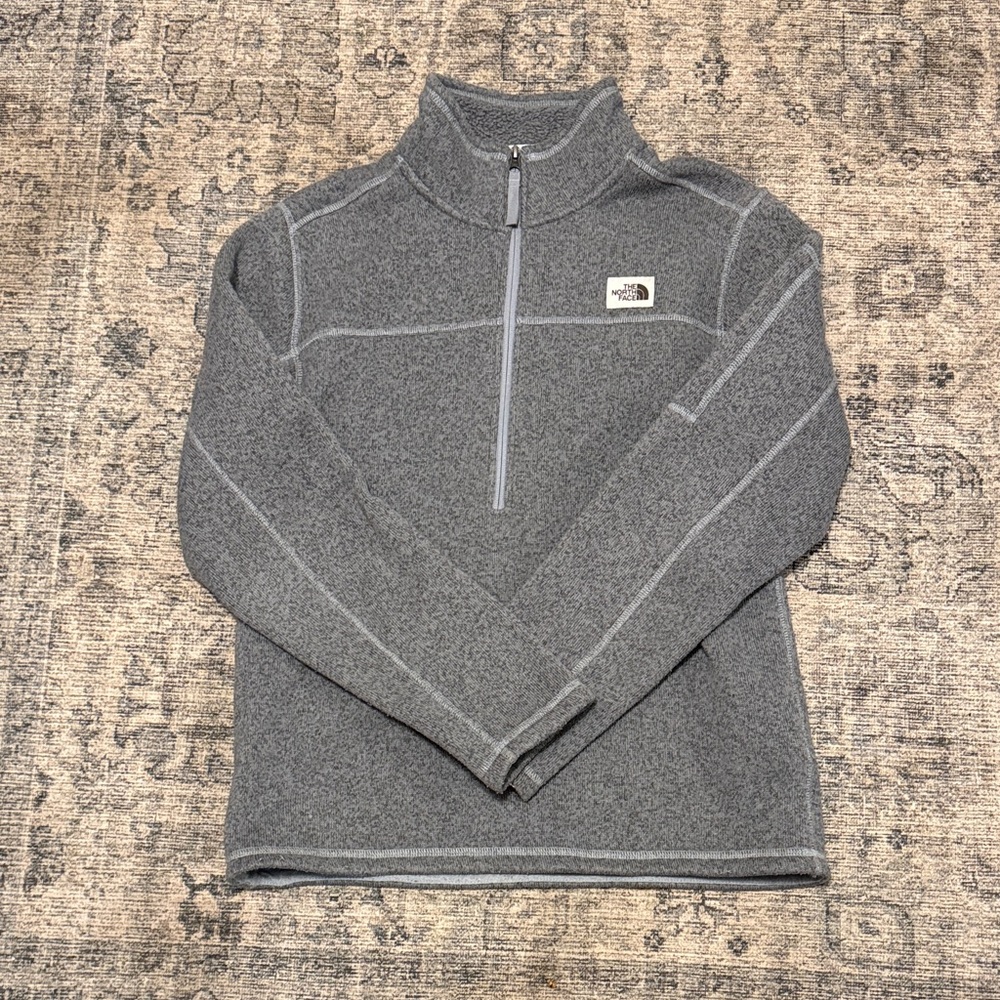 The North Face Men's Zip-Up Gray Sweater